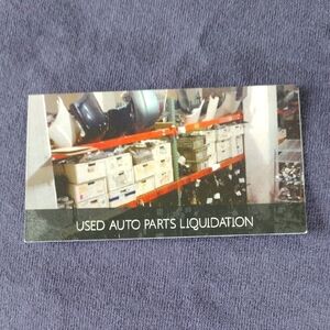 Used Auto Parts Liquidation Sign